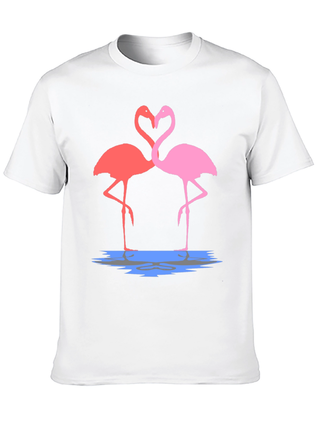 Flamingo Love Graphic Tee - Trendy Unisex T-Shirt