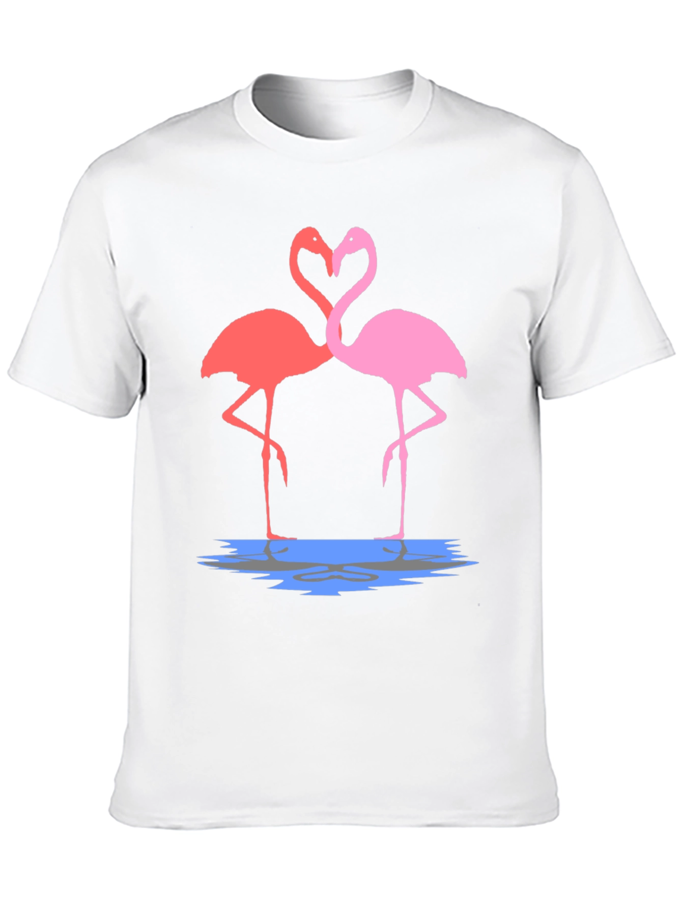 Flamingo Love Graphic Tee - Trendy Unisex T-Shirt