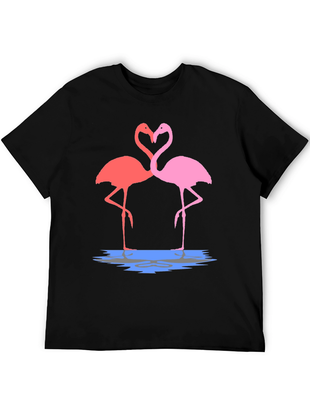Flamingo Love Graphic Tee - Trendy Unisex T-Shirt