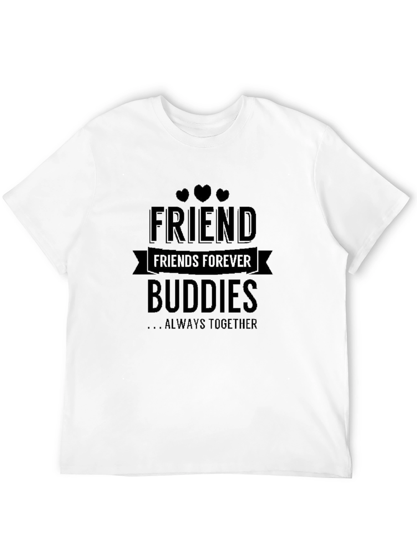 Friends Forever Black T-Shirt