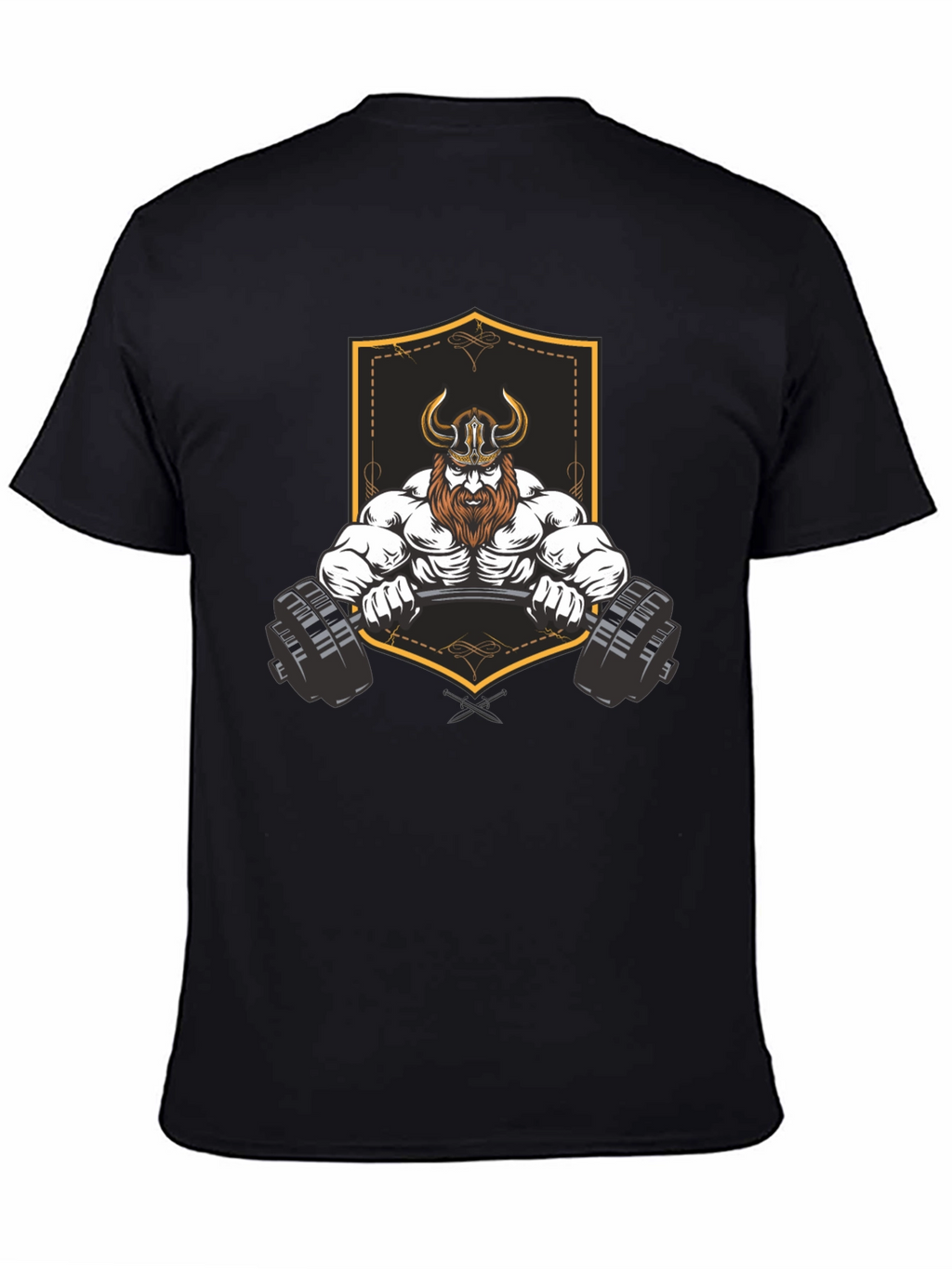 Viking Gym Lift Black Graphic T-Shirt