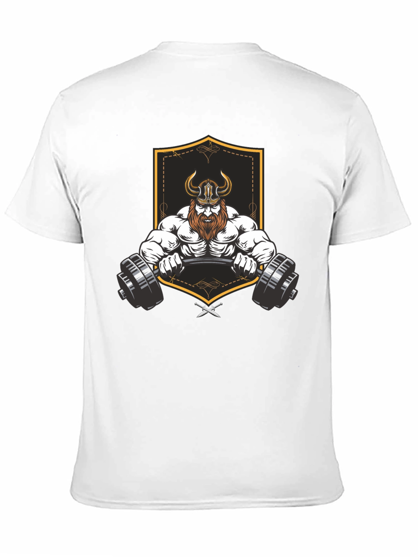 Viking Gym Lift Black Graphic T-Shirt