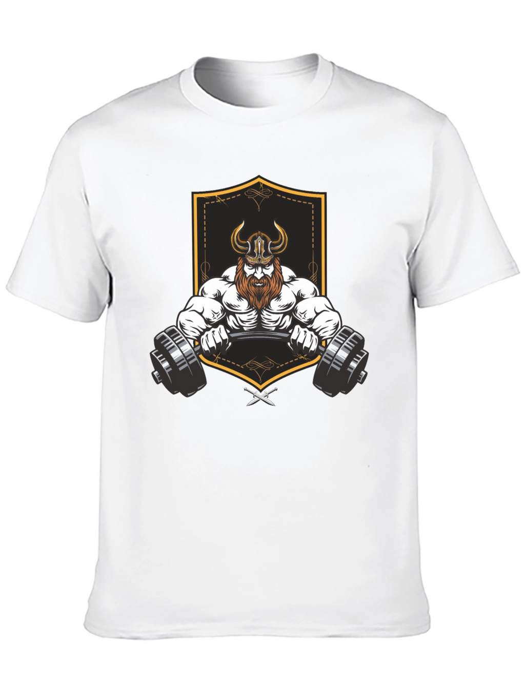 Viking Gym Lift Black Graphic T-Shirt