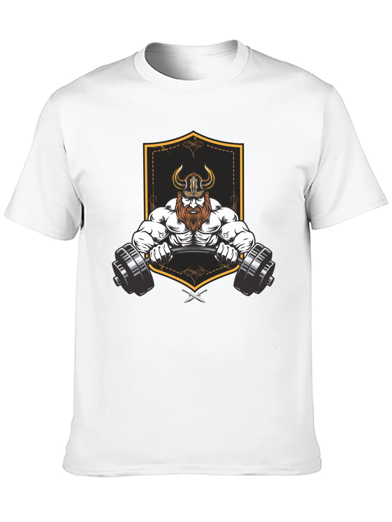 Viking Gym Lift Black Graphic T-Shirt
