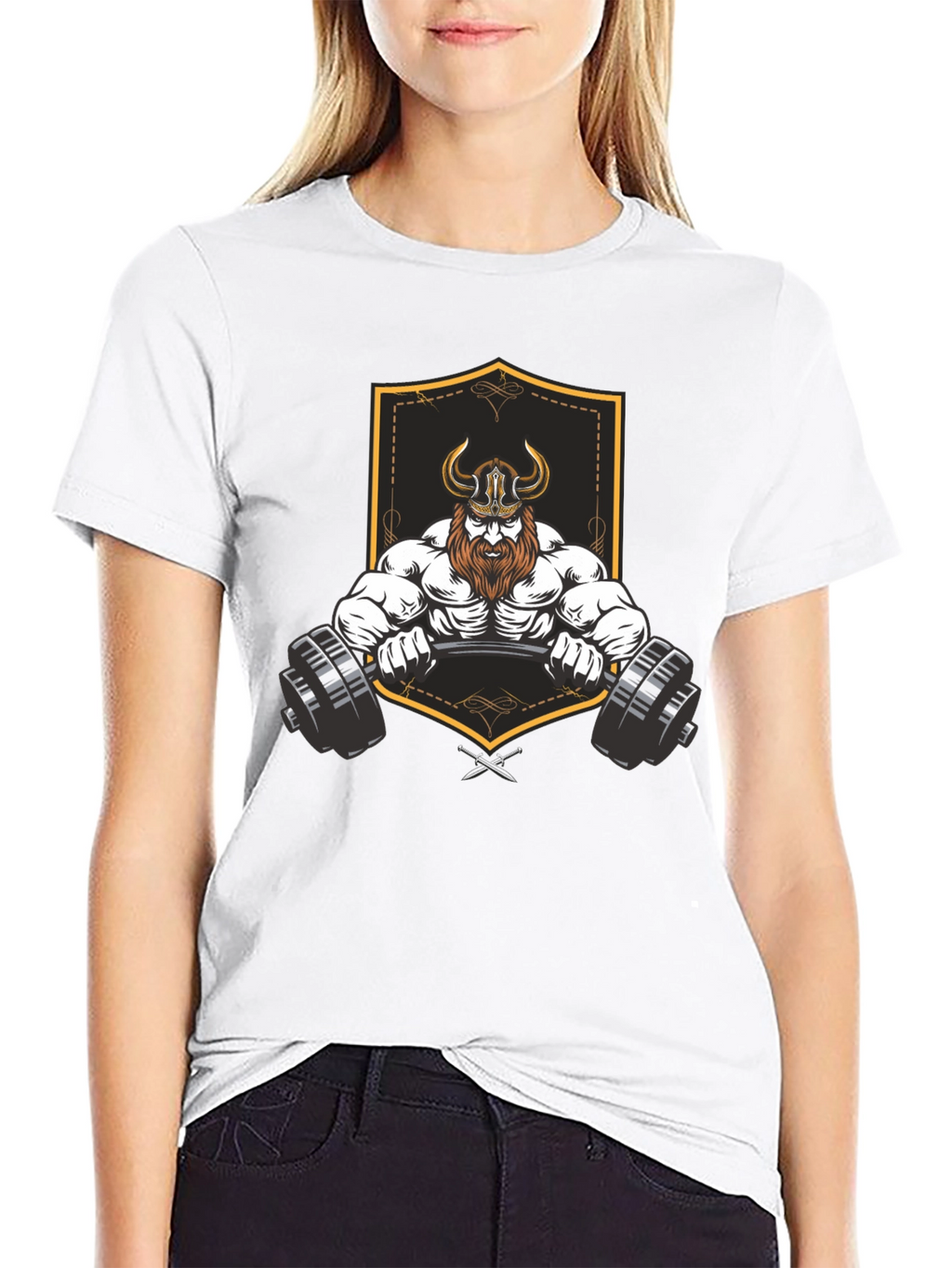 Viking Gym Lift Black Graphic T-Shirt