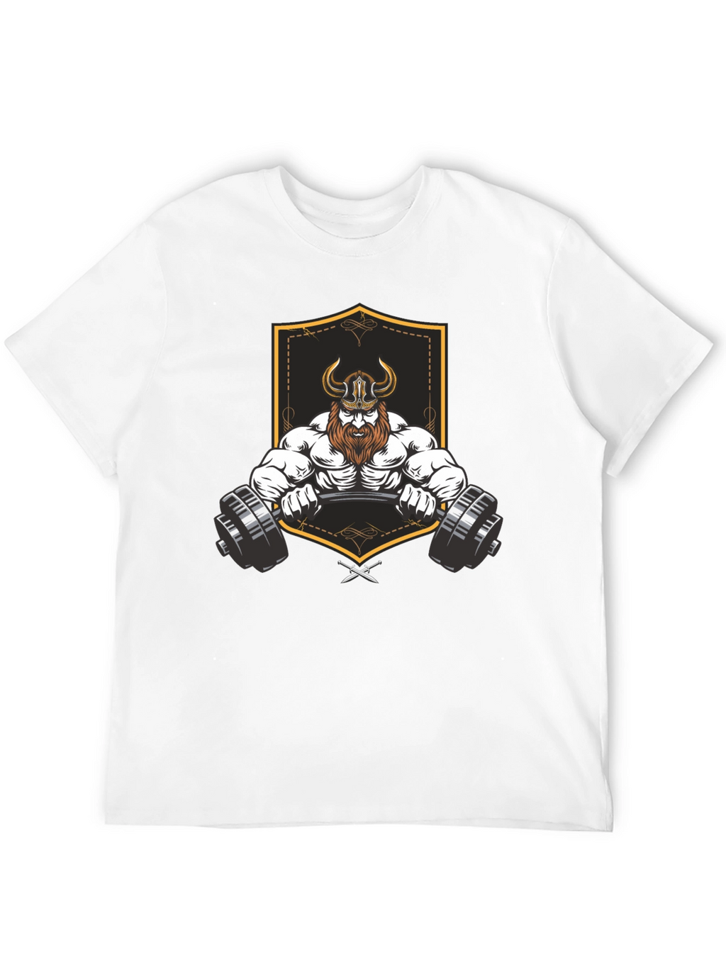 Viking Gym Lift Black Graphic T-Shirt