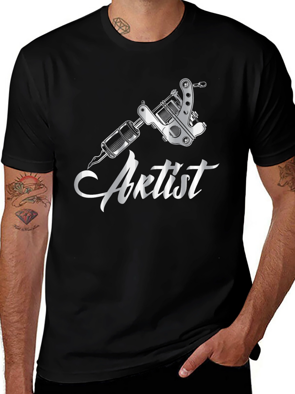 Tattoo Artist Black Graphic Tee
