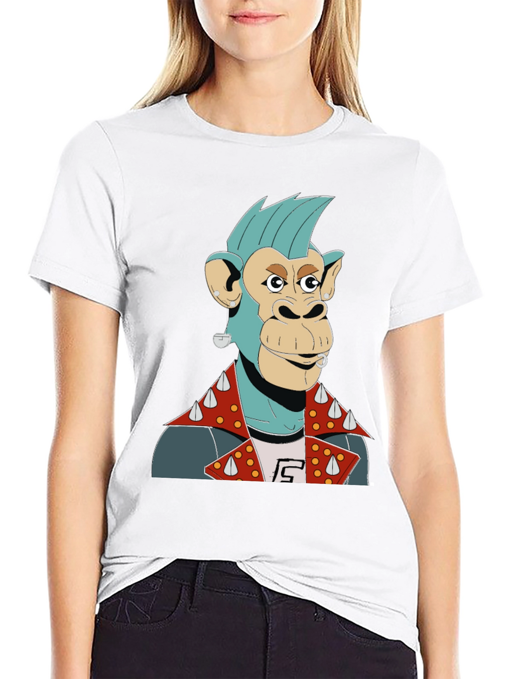 Punk Ape Graphic T-Shirt - Edgy Style