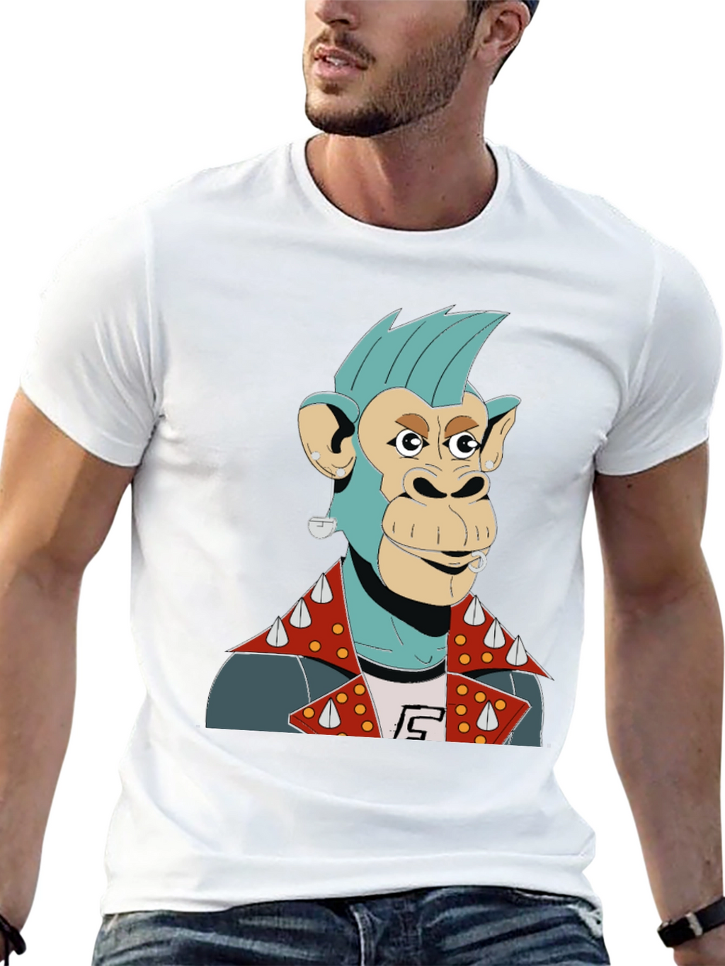 Punk Ape Graphic T-Shirt - Edgy Style