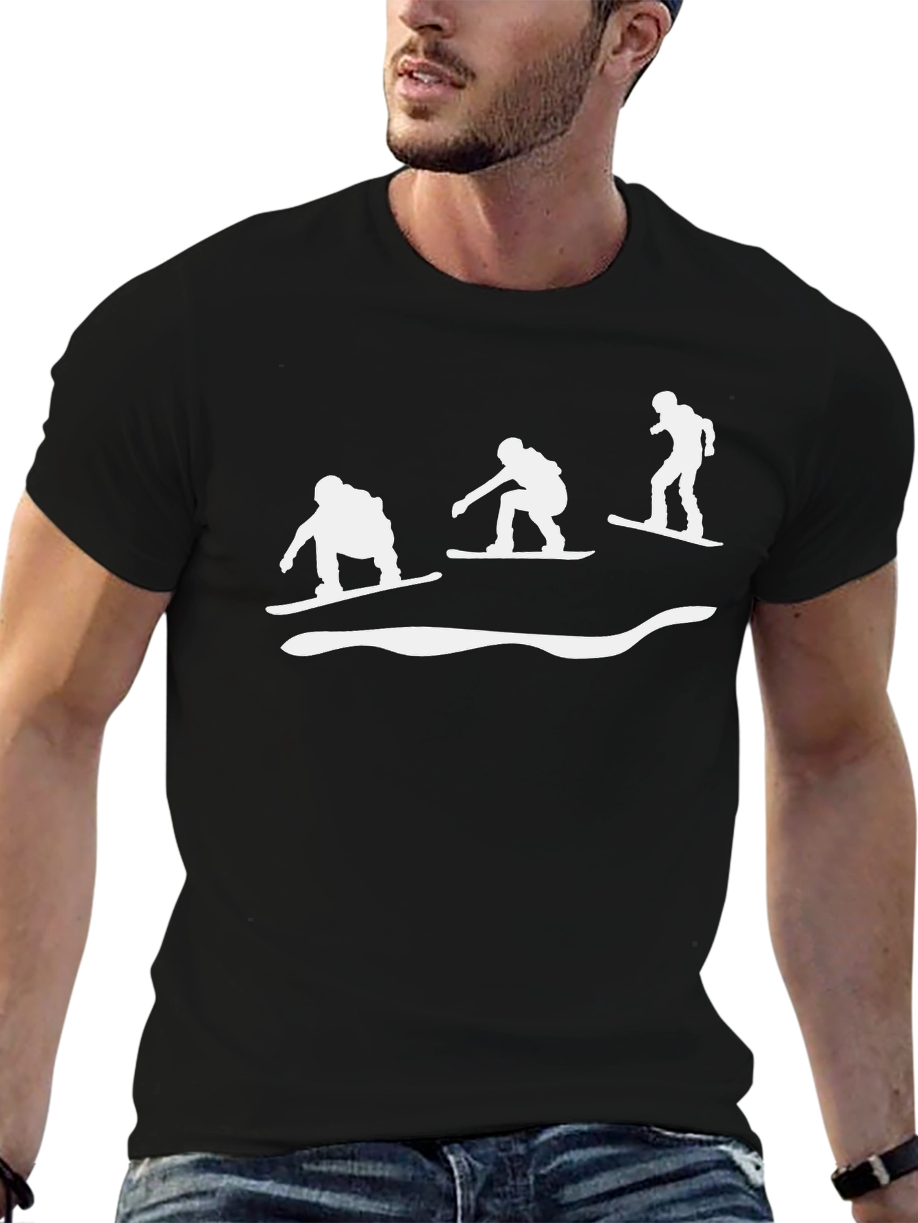 Snowboarder Graphic Tee - Cool Winter Sports Shirt