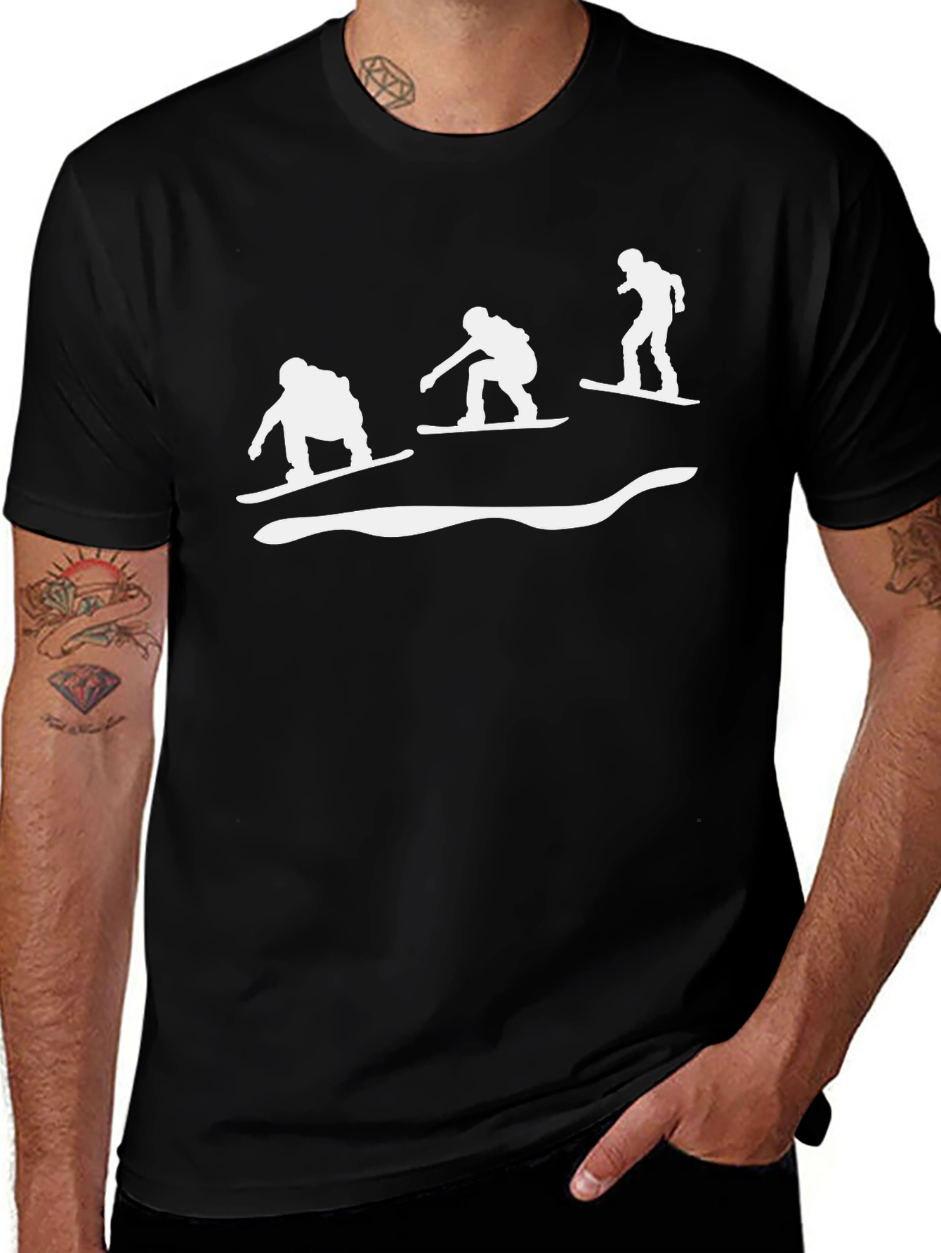 Snowboarder Graphic Tee - Cool Winter Sports Shirt