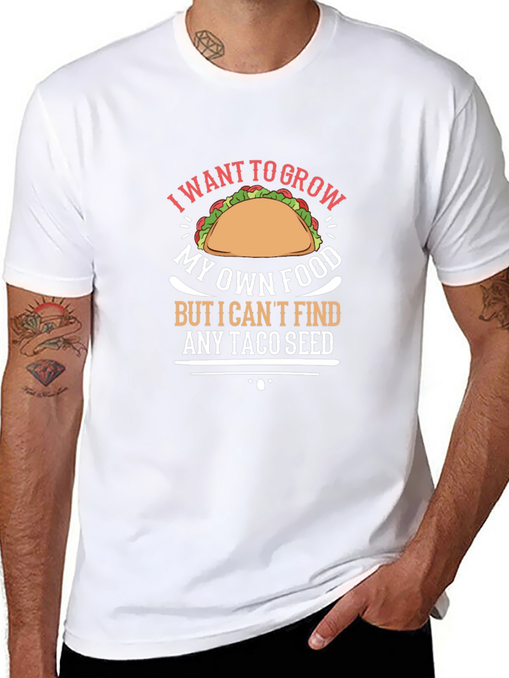 Grow Own Food Taco Seed Graphic Tee