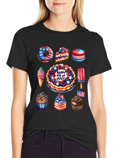 Patriotic 4th of July Dessert T-Shirt