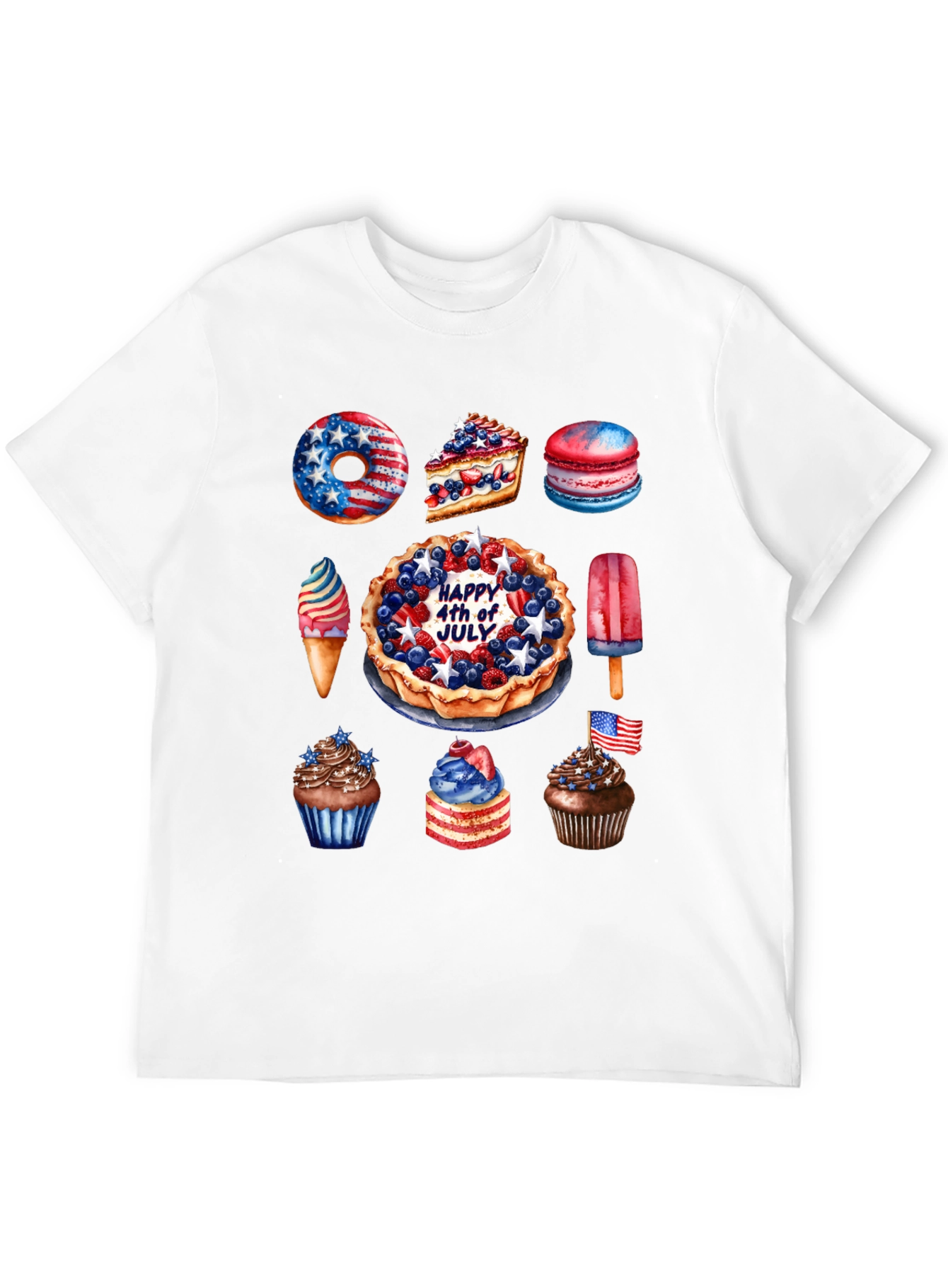 Patriotic 4th of July Dessert T-Shirt