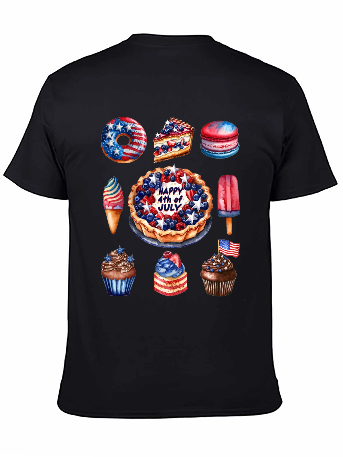 Patriotic 4th of July Dessert T-Shirt