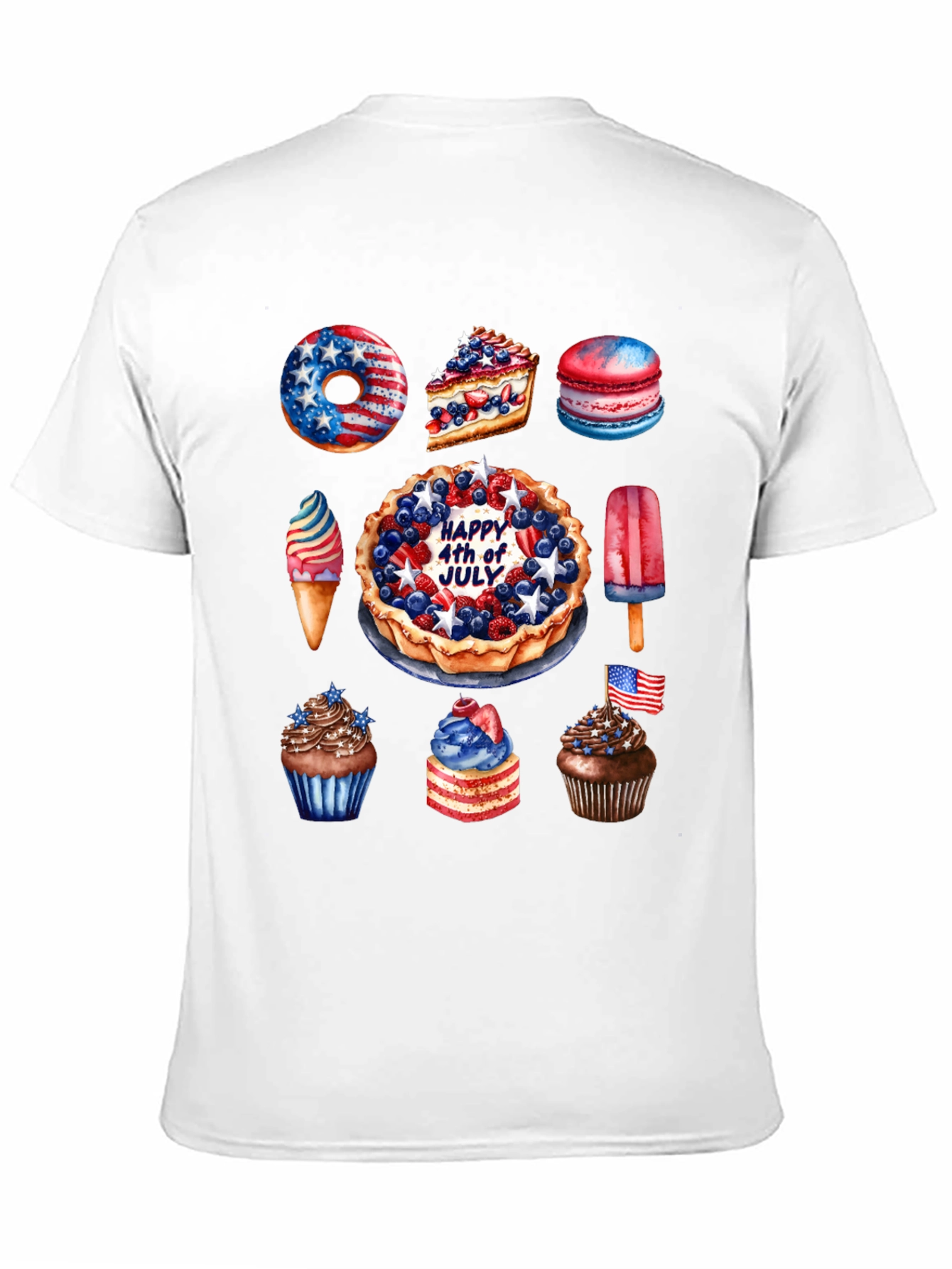 Patriotic 4th of July Dessert T-Shirt