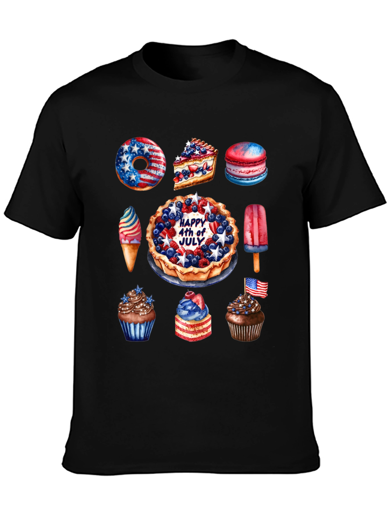 Patriotic 4th of July Dessert T-Shirt