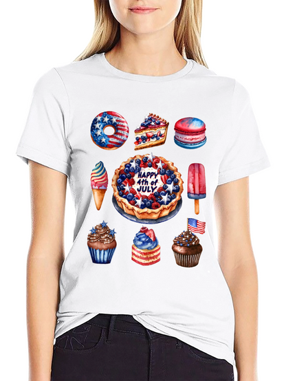 Patriotic 4th of July Dessert T-Shirt