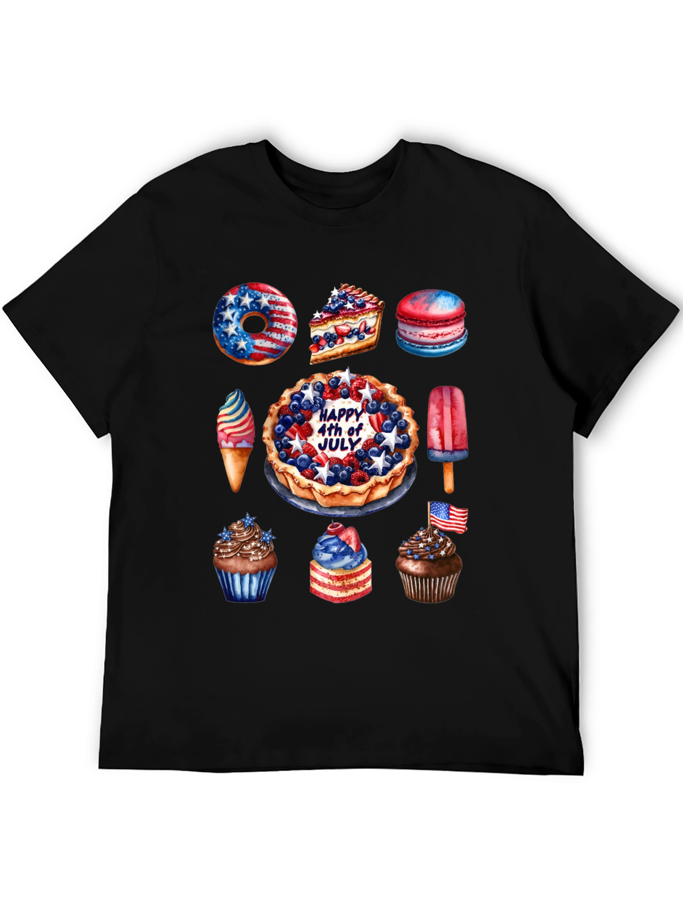Patriotic 4th of July Dessert T-Shirt