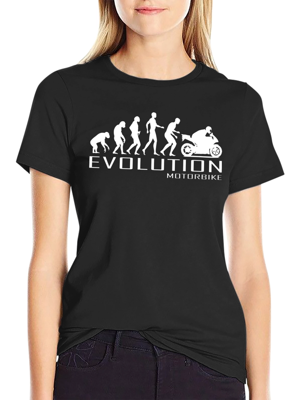 Evolution Motorbike T-Shirt - Humorous Design