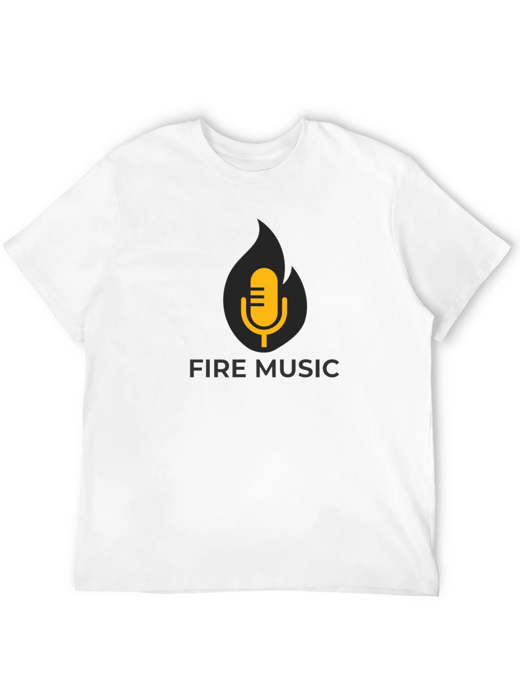 Fire Music Black T-Shirt: Hot Sound!