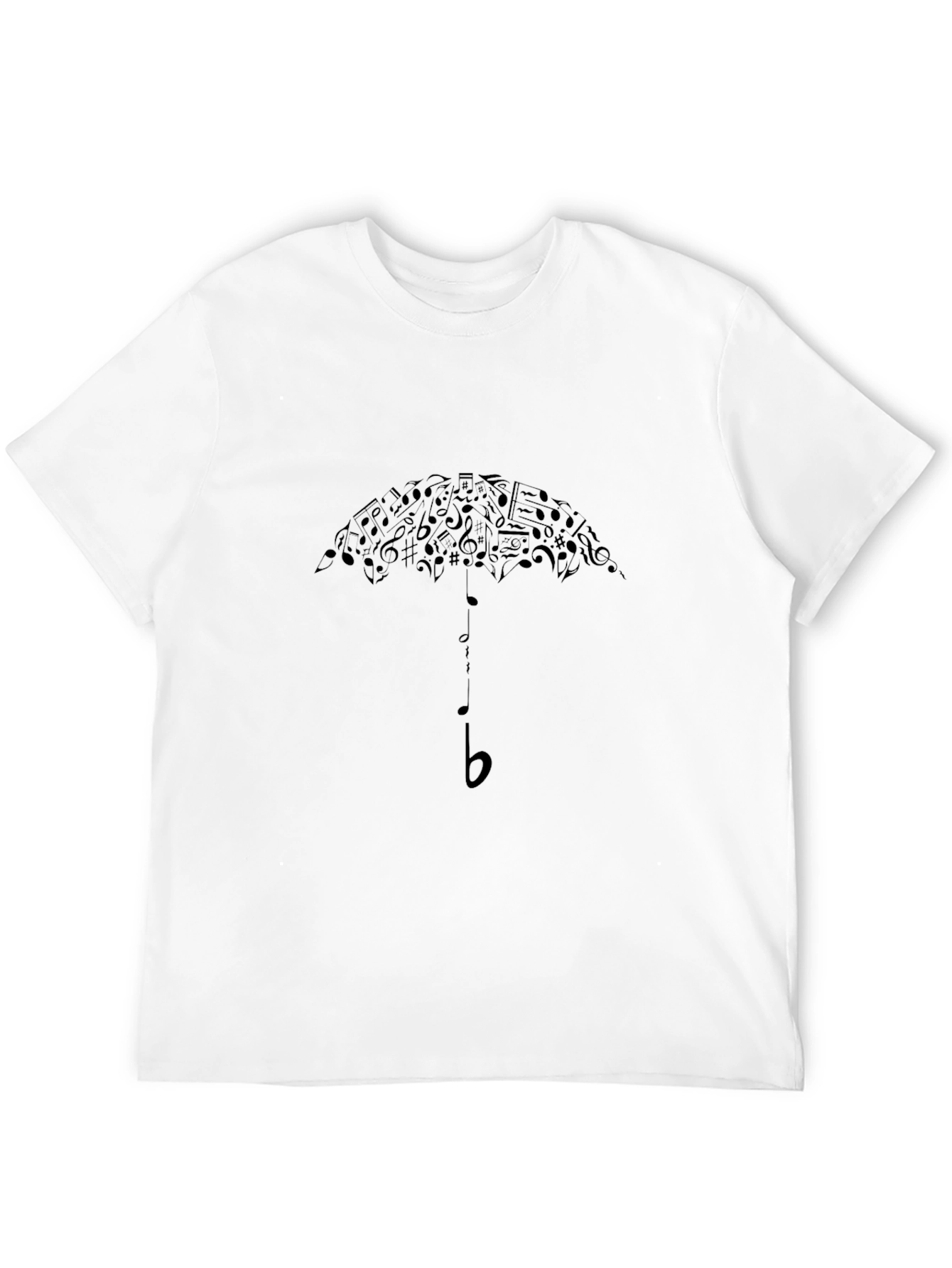 Music Notes Umbrella Graphic T-Shirt