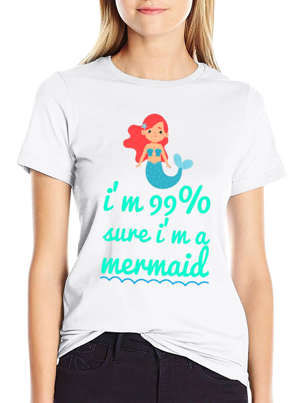 99% Mermaid Graphic Tee - Unique & Playful T-Shirt