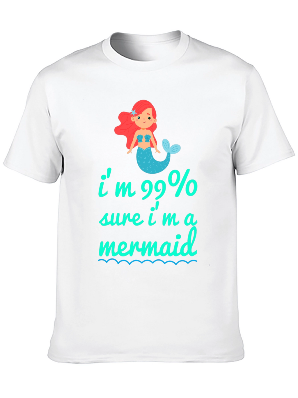 99% Mermaid Graphic Tee - Unique & Playful T-Shirt