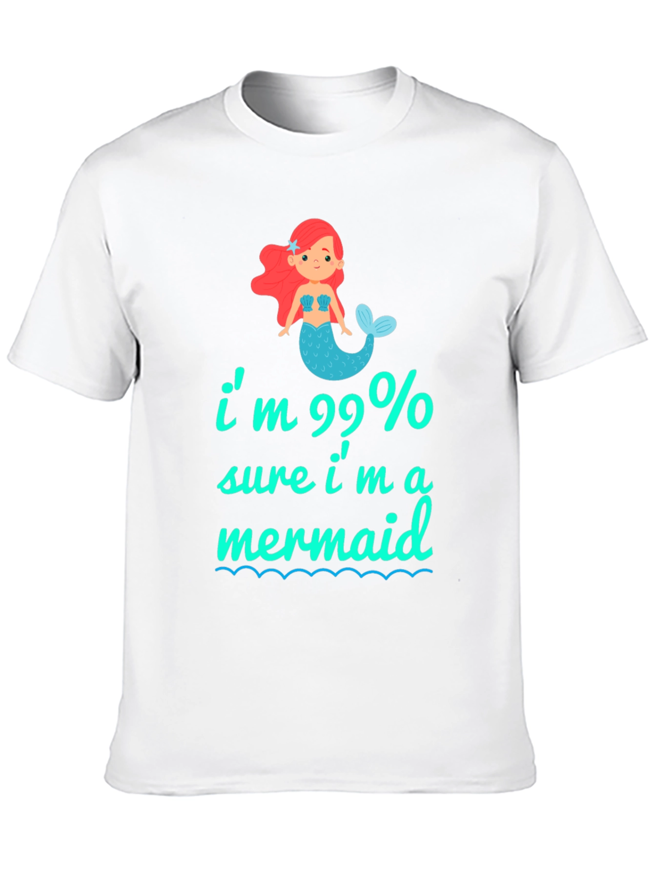 99% Mermaid Graphic Tee - Unique & Playful T-Shirt