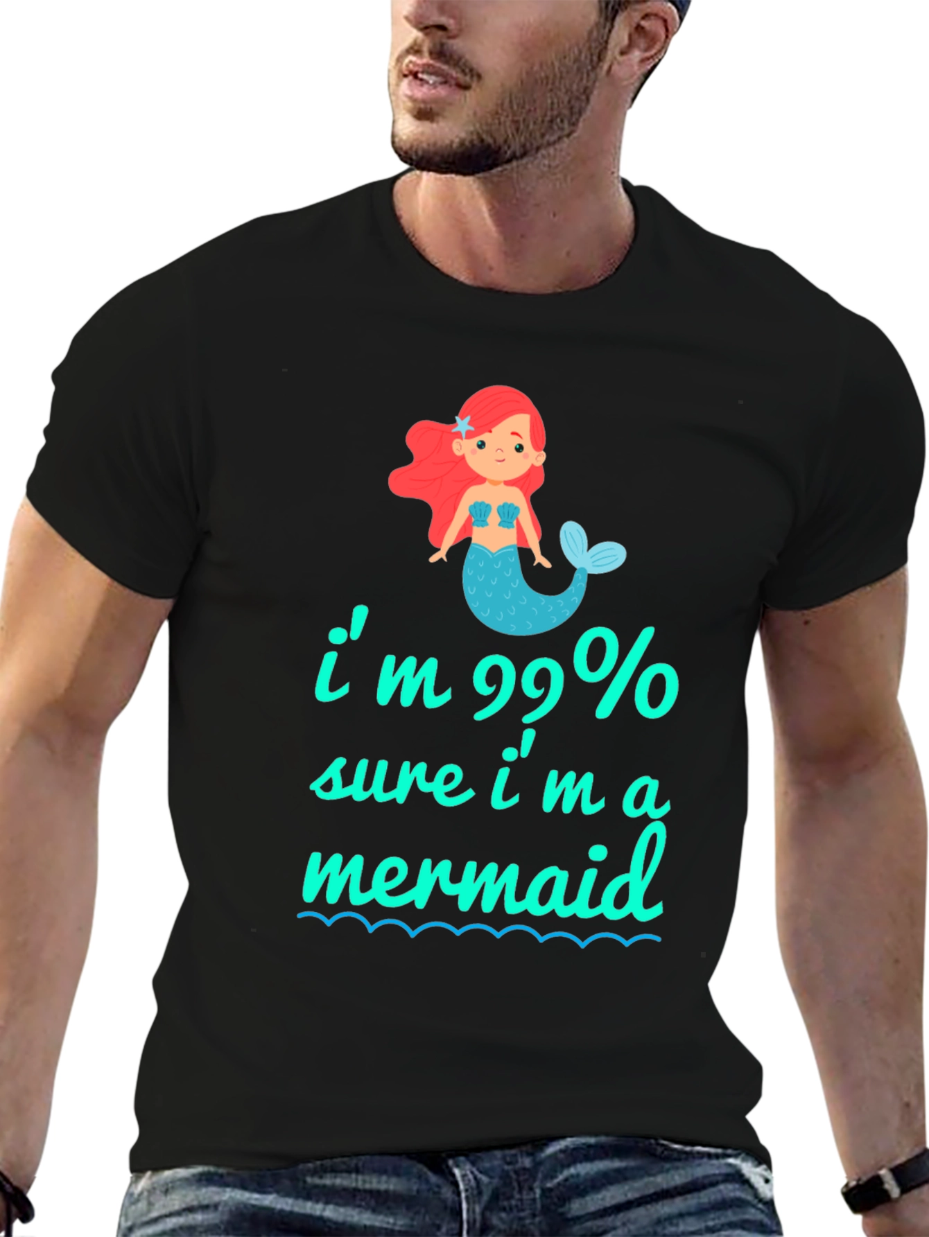 99% Mermaid Graphic Tee - Unique & Playful T-Shirt