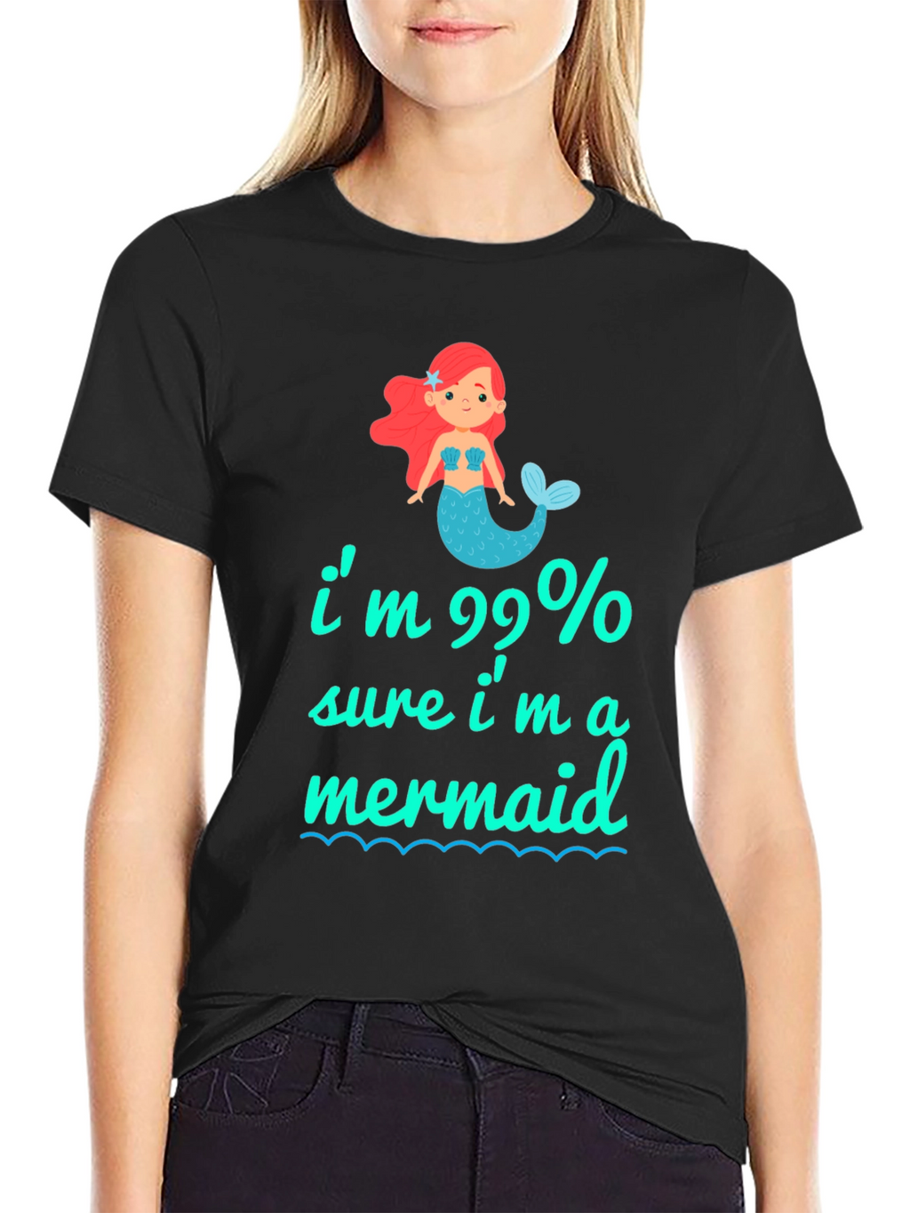 99% Mermaid Graphic Tee - Unique & Playful T-Shirt