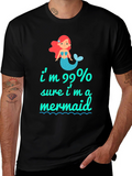 99% Mermaid Graphic Tee - Unique & Playful T-Shirt
