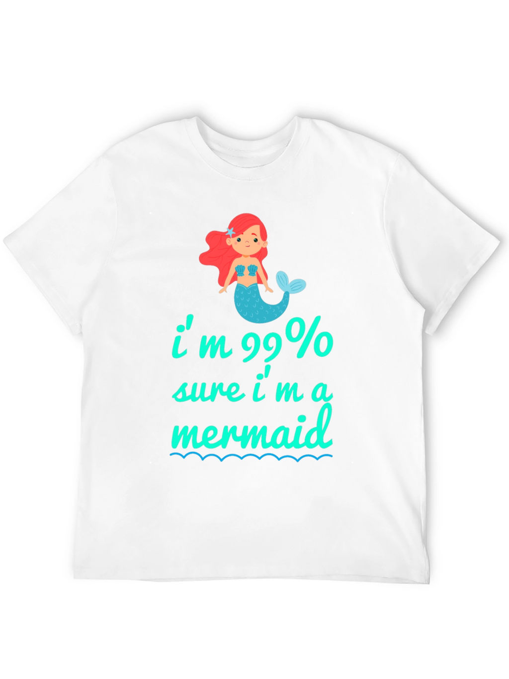 99% Mermaid Graphic Tee - Unique & Playful T-Shirt