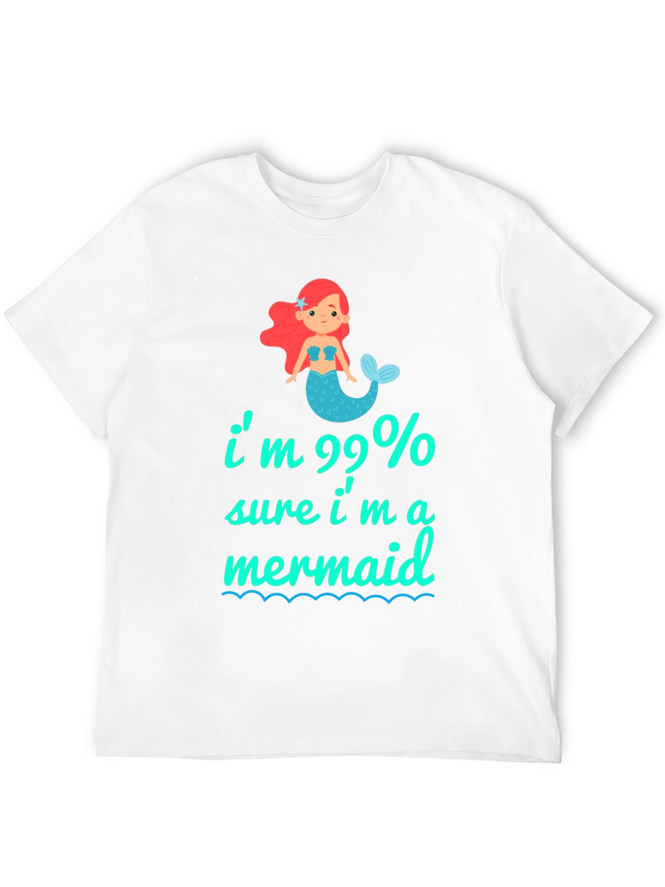 99% Mermaid Graphic Tee - Unique & Playful T-Shirt