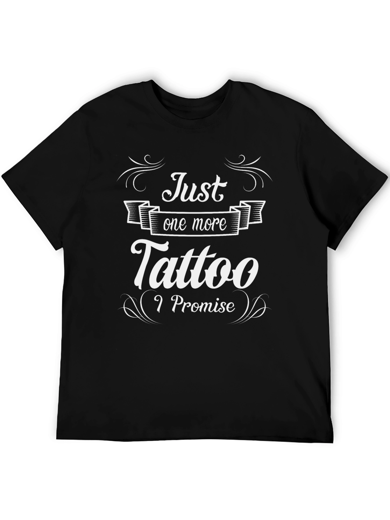 Just One More Tattoo Black Graphic Tee