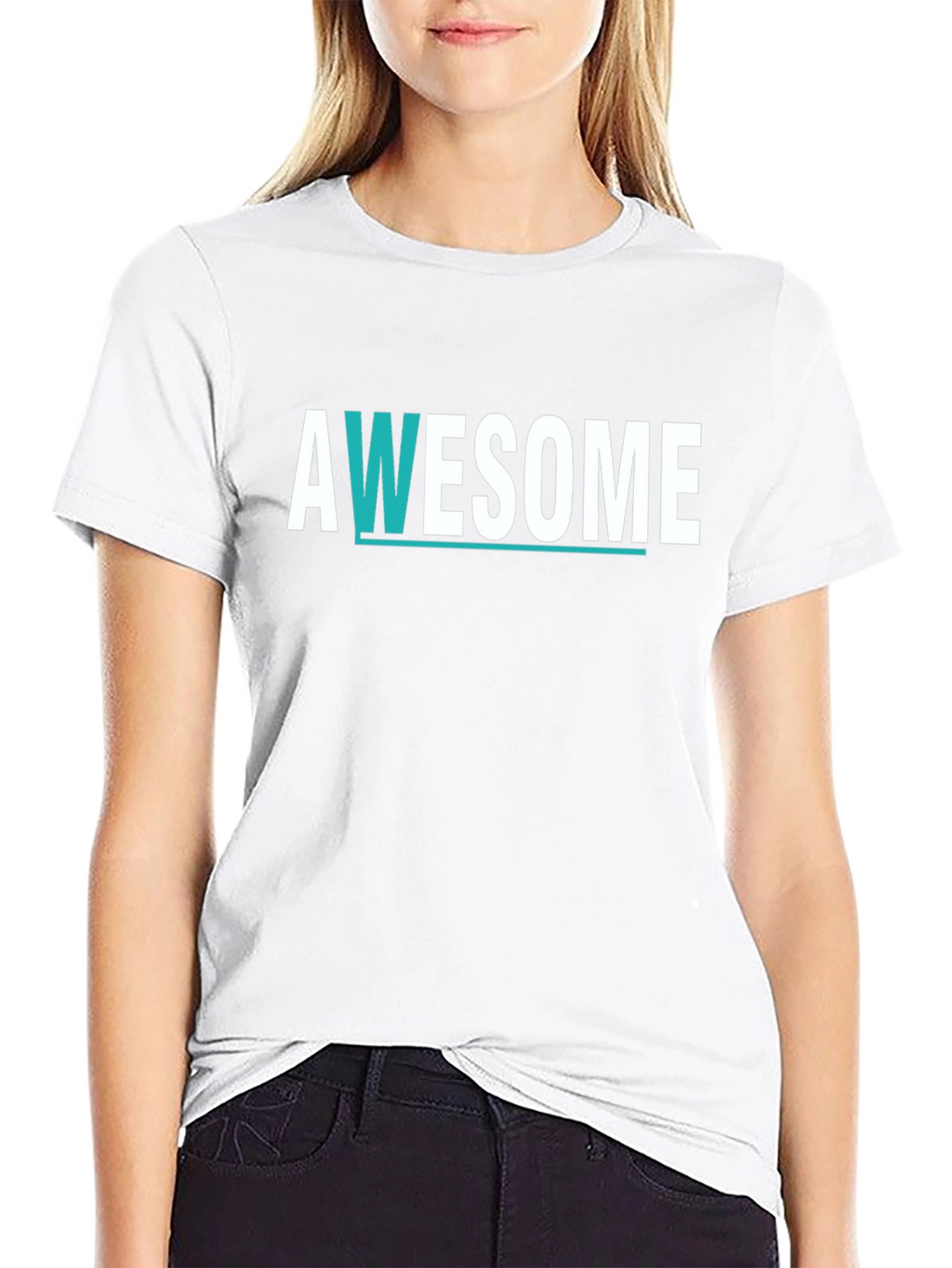 Awesome Graphic Print Black T-Shirt