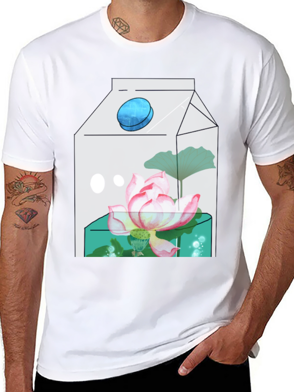 Lotus Milk Carton T-Shirt