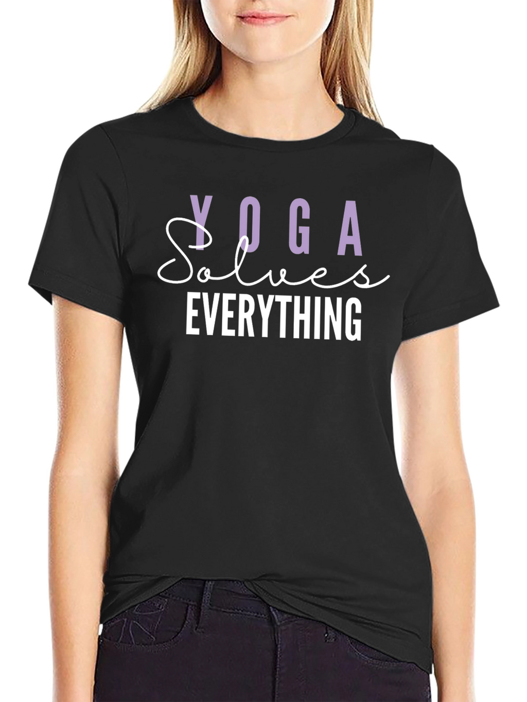 Yoga Solves Everything Graphic Tee