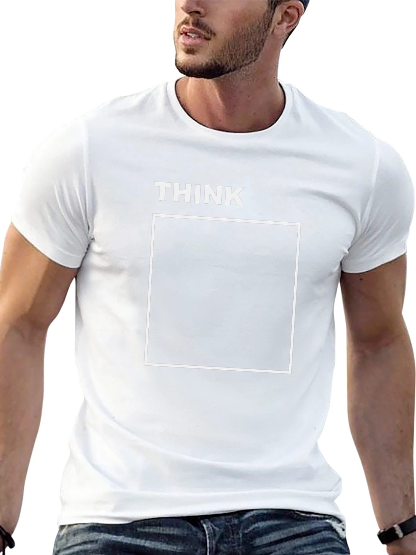 Think Outside the Box Black Graphic Tee