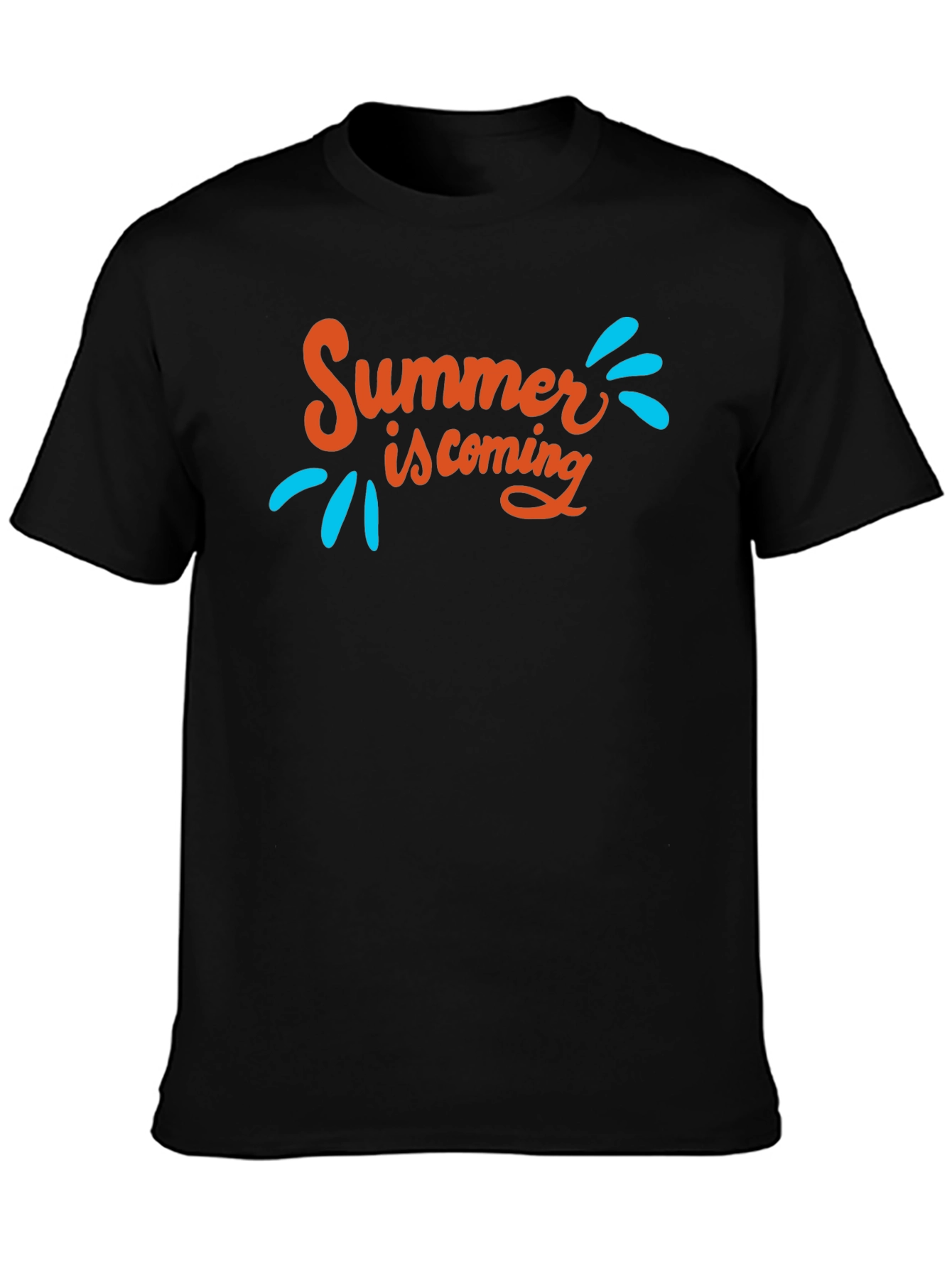 Summer is Coming Graphic Tee - Black T-Shirt