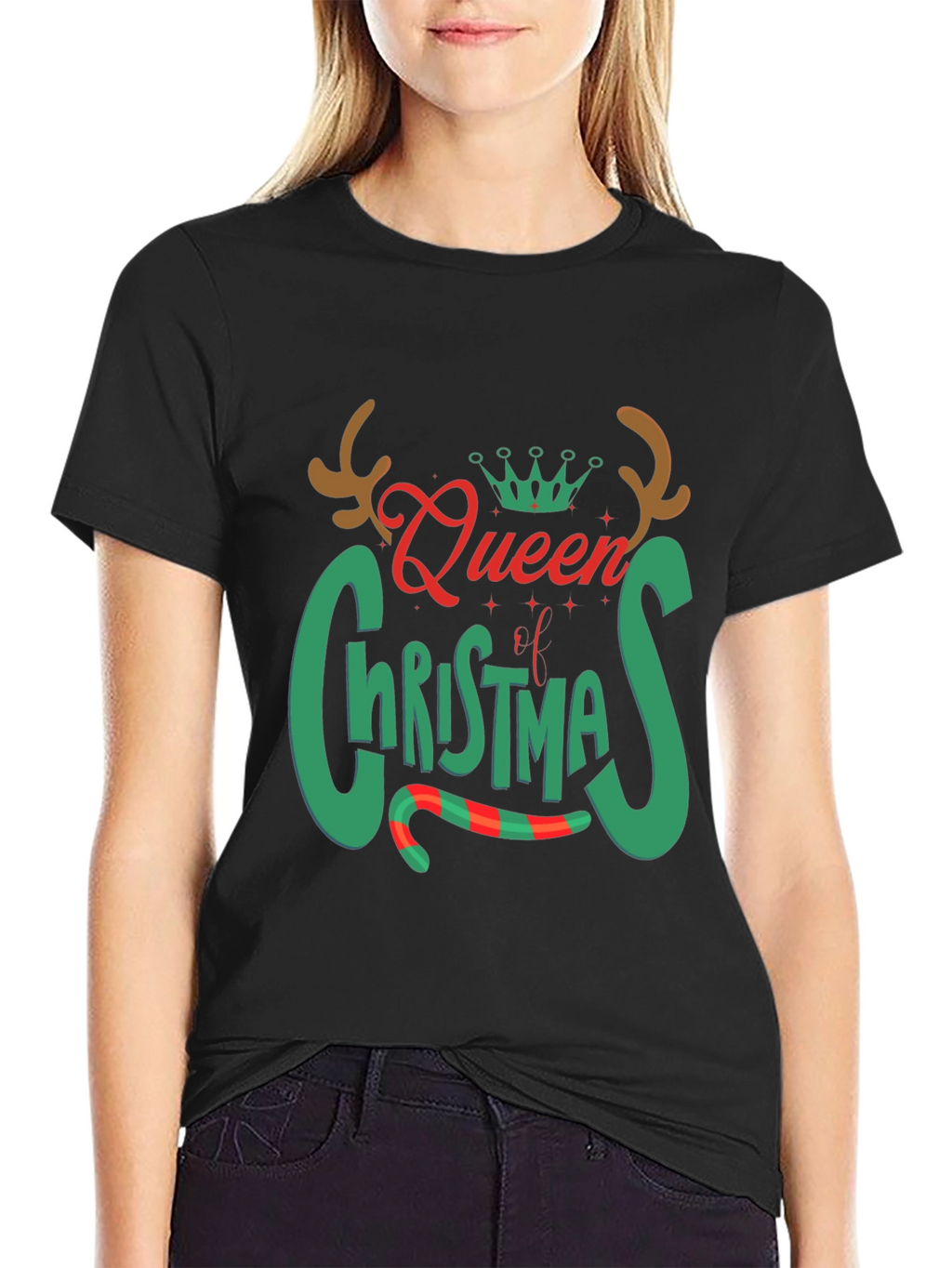 Queen of Christmas Graphic Tee Shirt