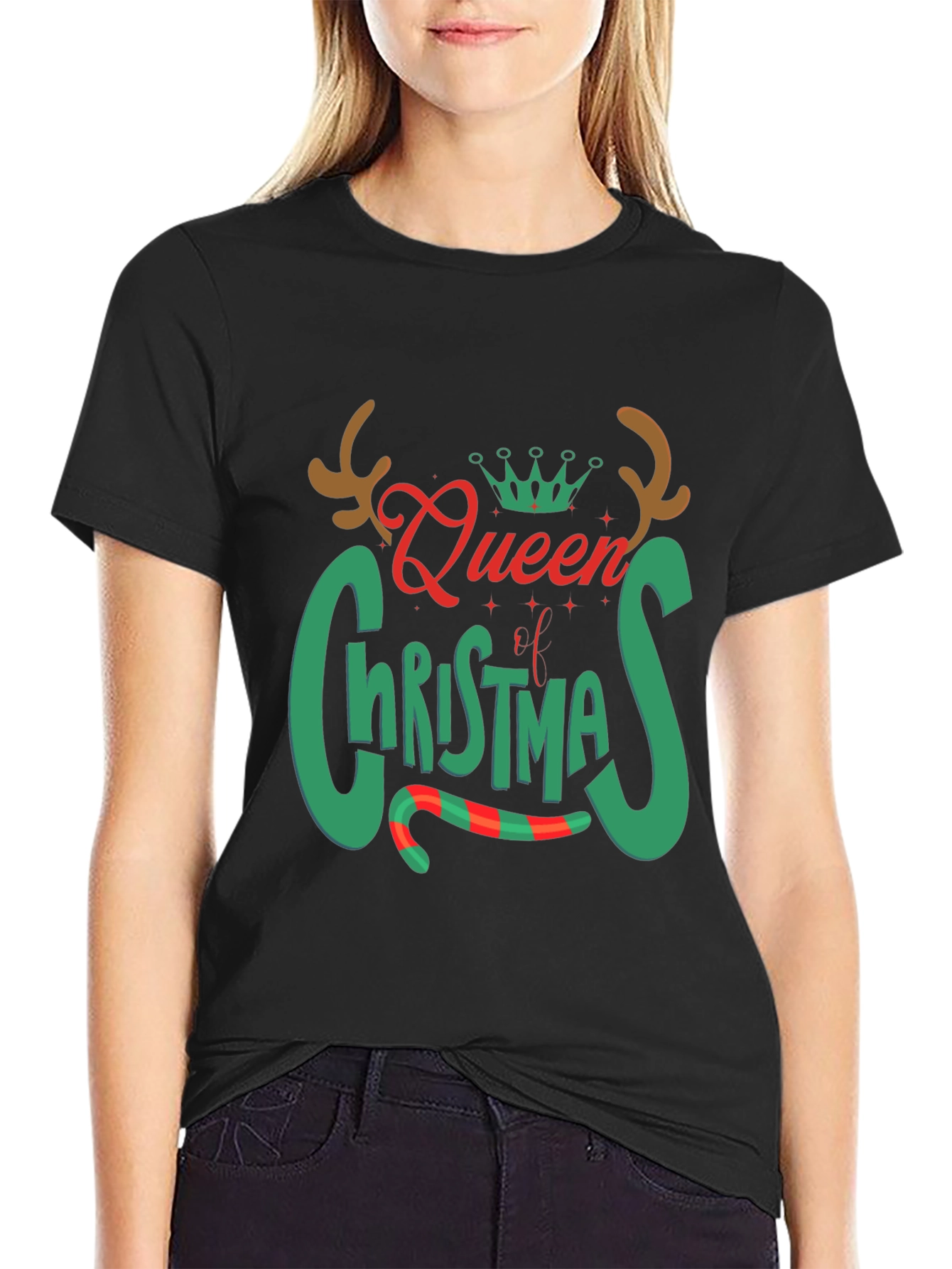 Queen of Christmas Graphic Tee Shirt