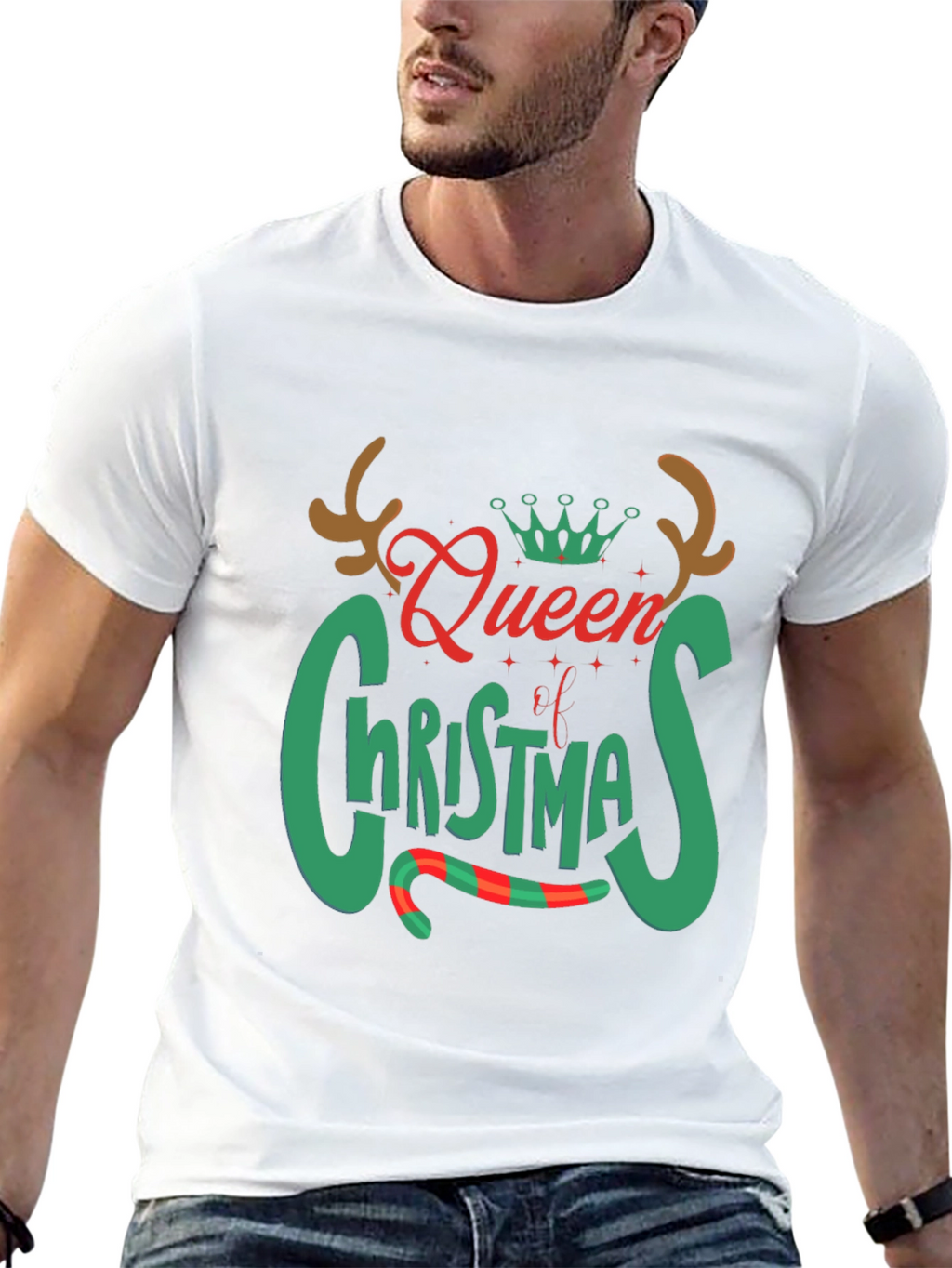 Queen of Christmas Graphic Tee Shirt