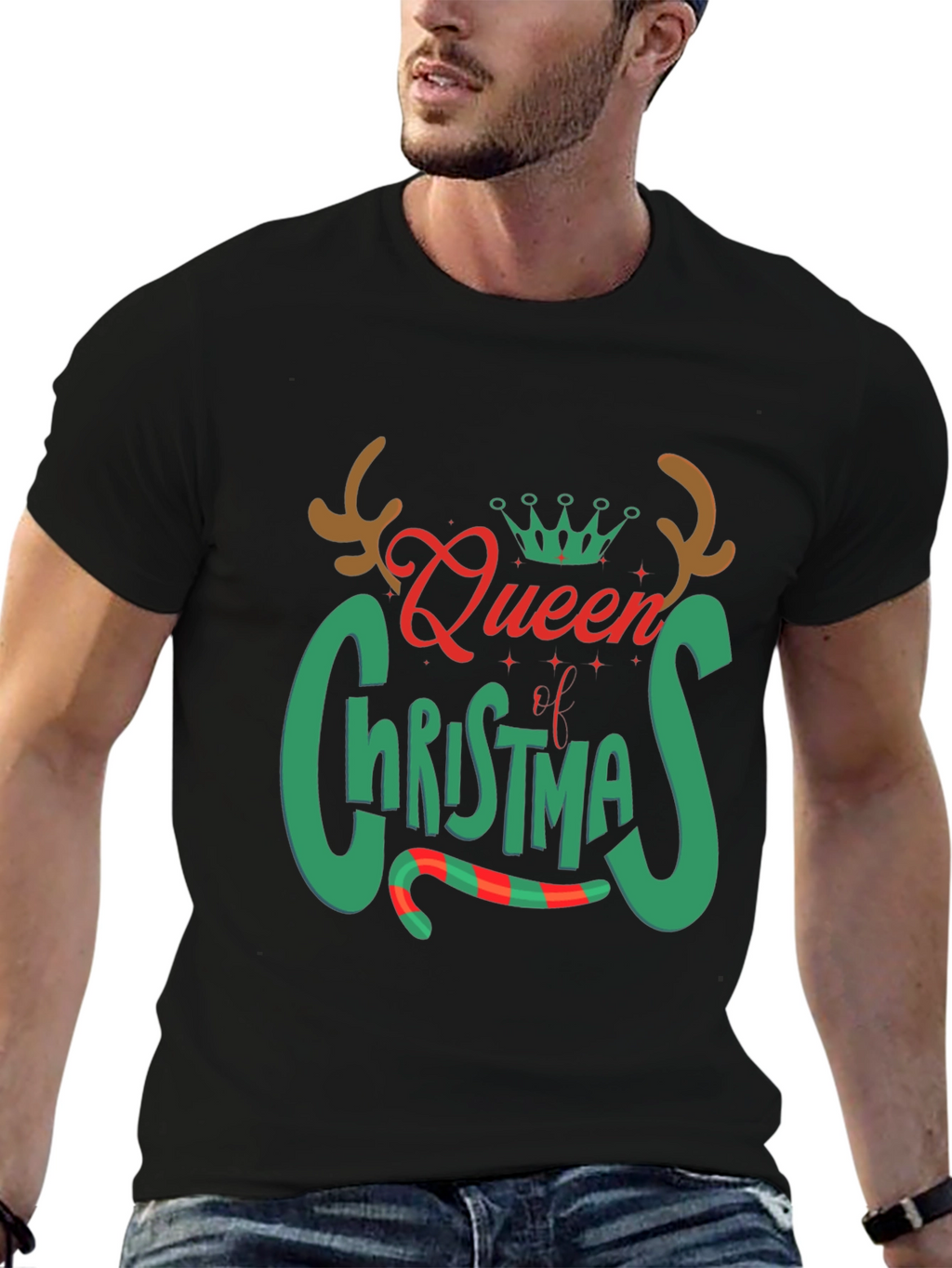 Queen of Christmas Graphic Tee Shirt