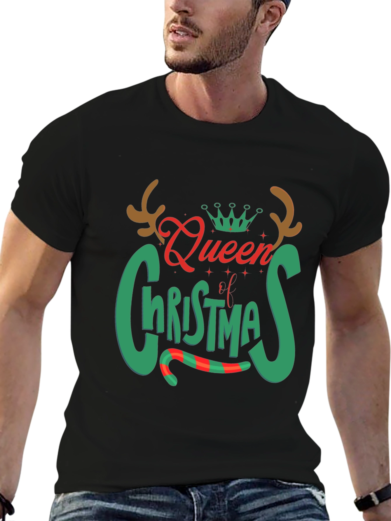 Queen of Christmas Graphic Tee Shirt