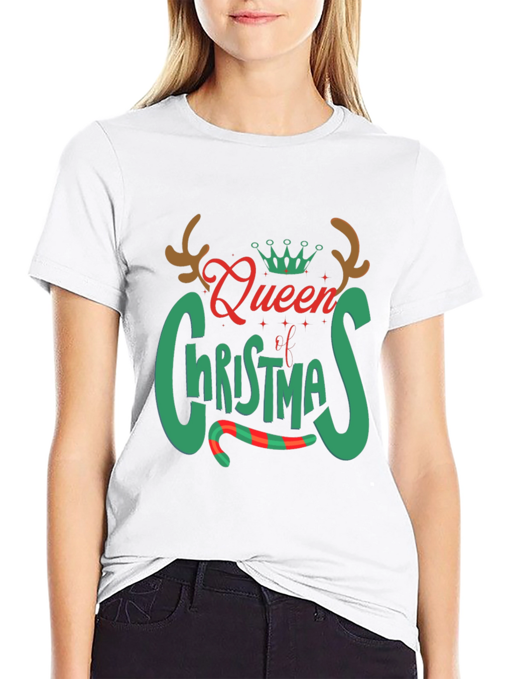 Queen of Christmas Graphic Tee Shirt
