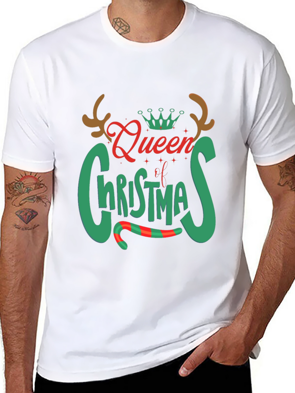 Queen of Christmas Graphic Tee Shirt