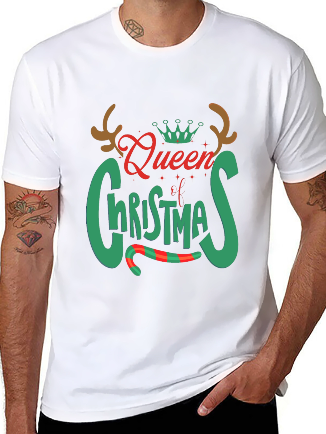 Queen of Christmas Graphic Tee Shirt