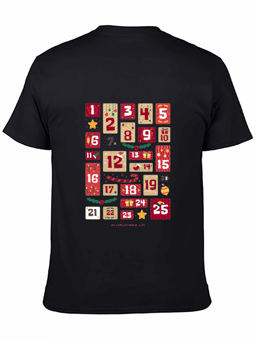 Christmas Advent Calendar T-Shirt - Festive Holiday Tee