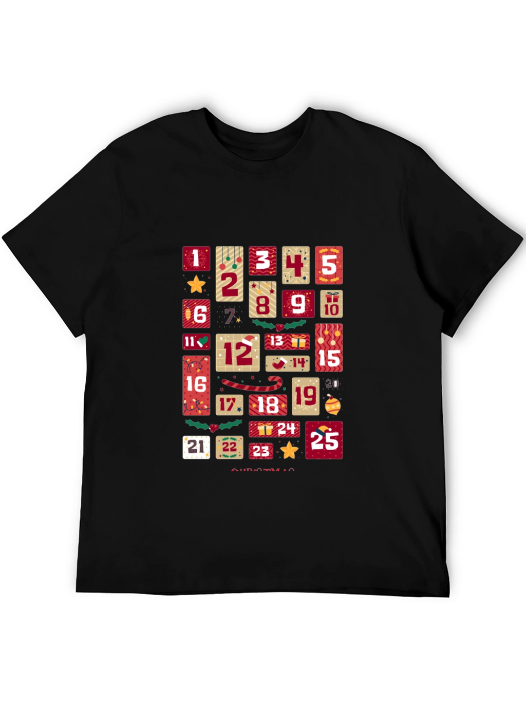 Christmas Advent Calendar T-Shirt - Festive Holiday Tee